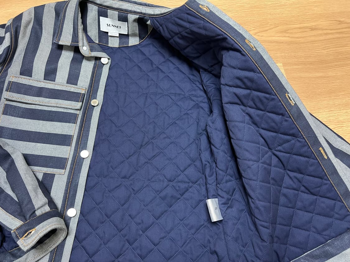 써네이 데님 패디드 자켓 상품이미지2