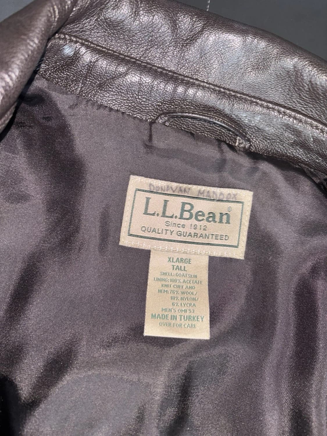 엘엘빈 빈티지 A-2 타입 가죽 항공 재킷 상품이미지5