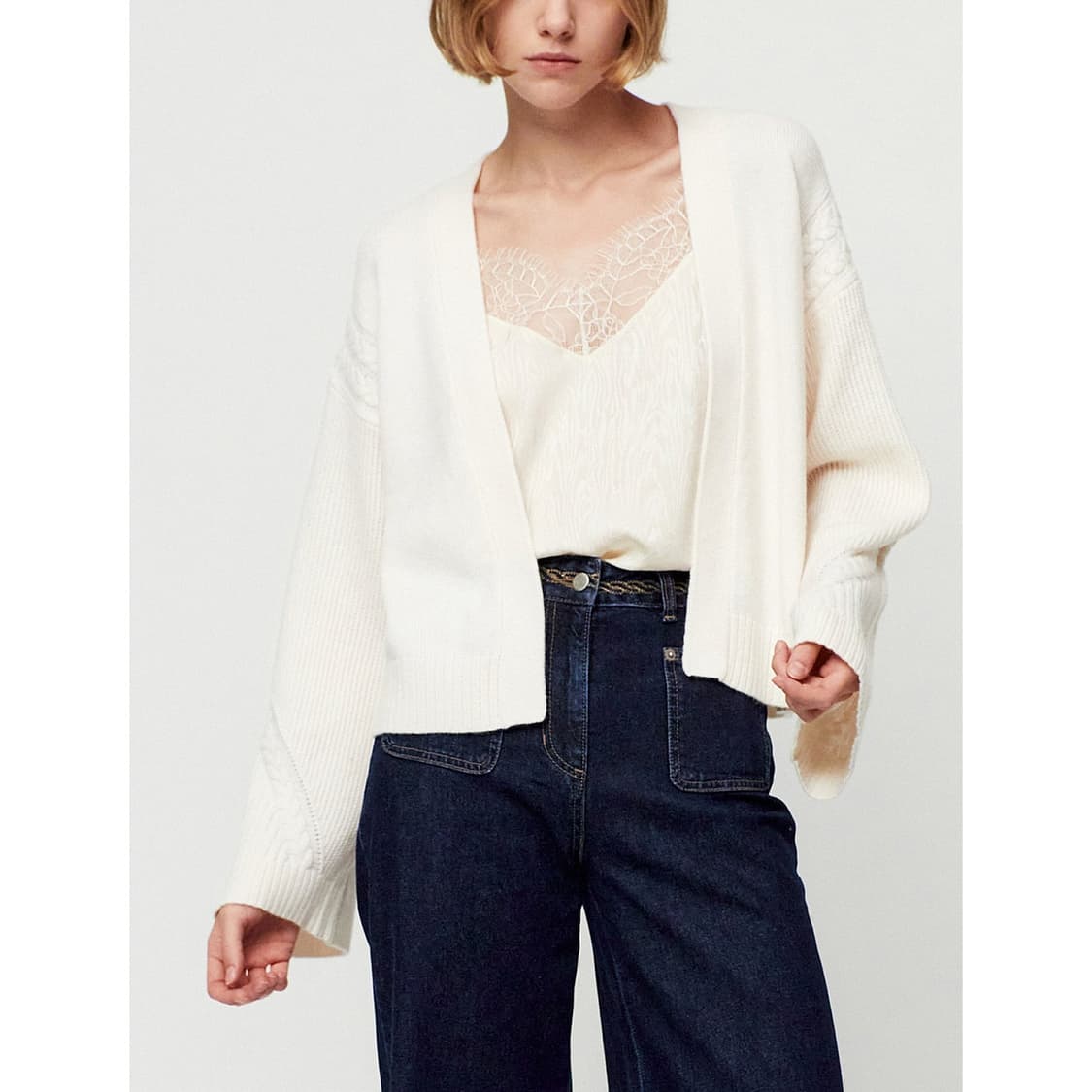 베르니스 23 캐시미어 울 니트 가디건 상품이미지1