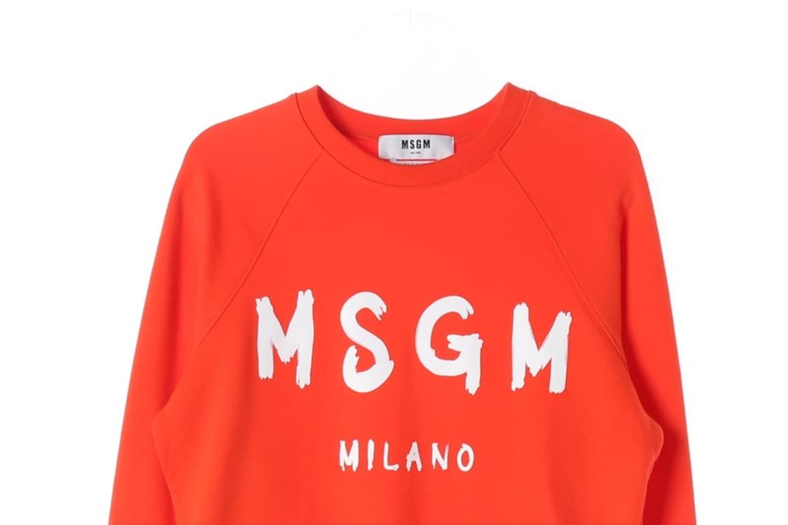 MSGM 밀라노 브러쉬드 로고 맨투맨 S 상품이미지3