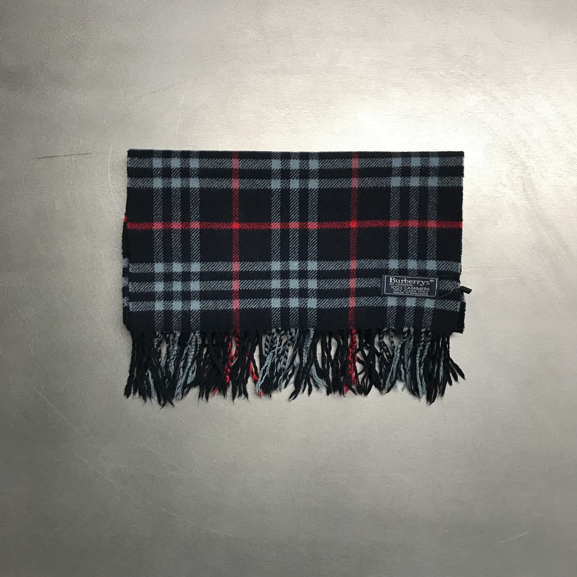 버버리 정품 캐시미어 머플러 네이비 상품이미지2