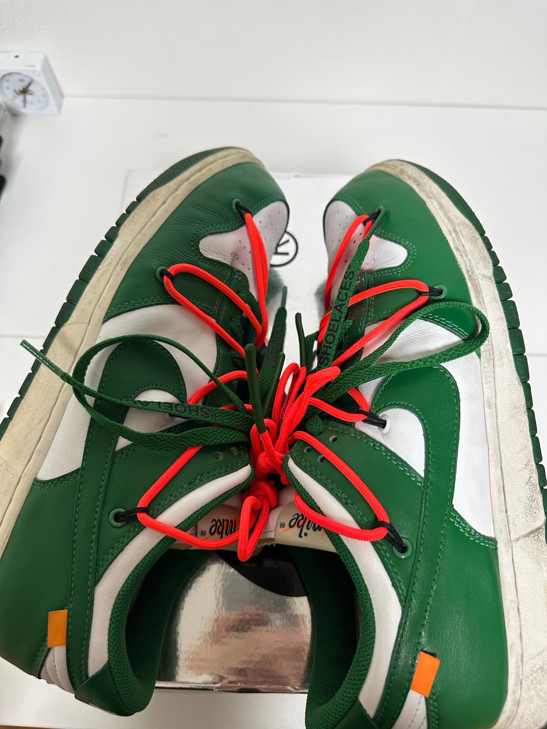나이키 오프화이트 덩크 그린 상품이미지4