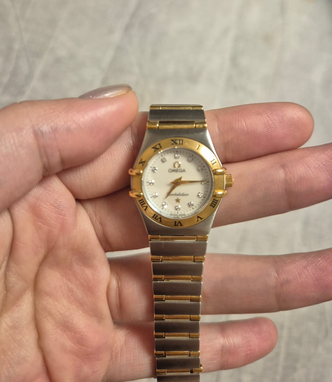 오메가 컨스틸레이션 18k콤비 다이아 상품이미지1