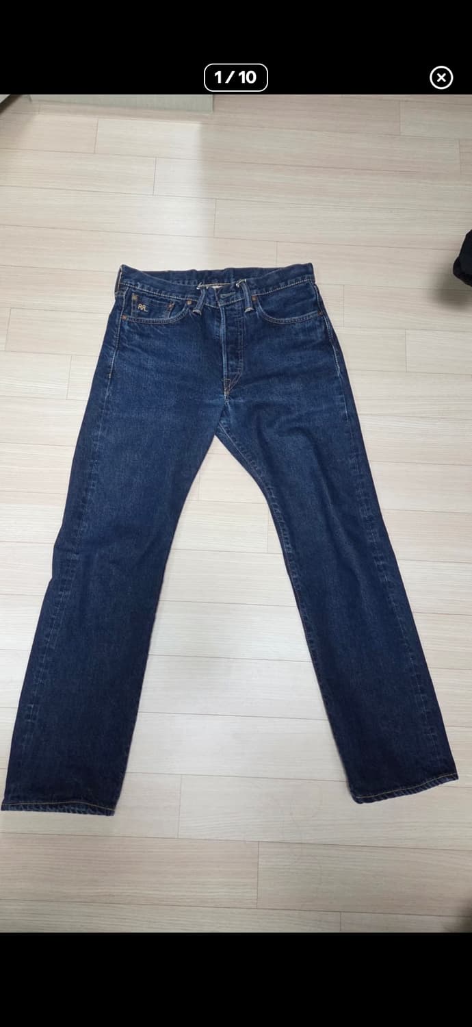 Rrl 스트레이트핏 데님 원워시 31-30 상품이미지1