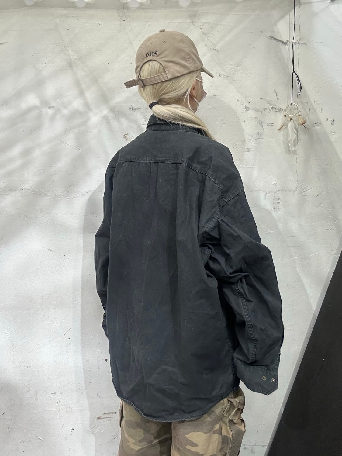 칼하트 블랙 코튼 워크 자켓 셔츠 XL 상품이미지3