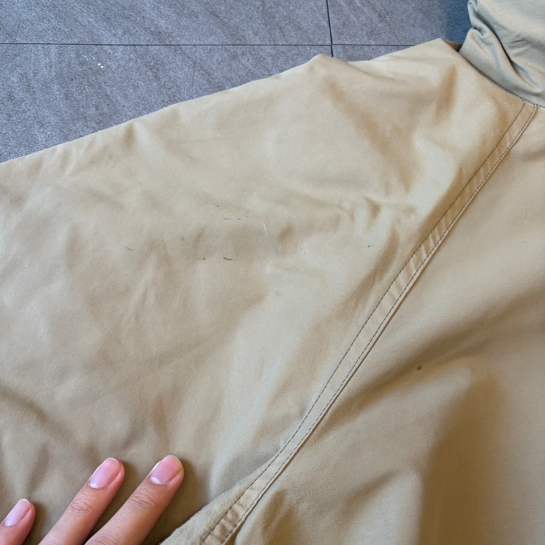 90s 90년대 미국 생산 엘엘빈 브라운 웜업 자켓 상품이미지4