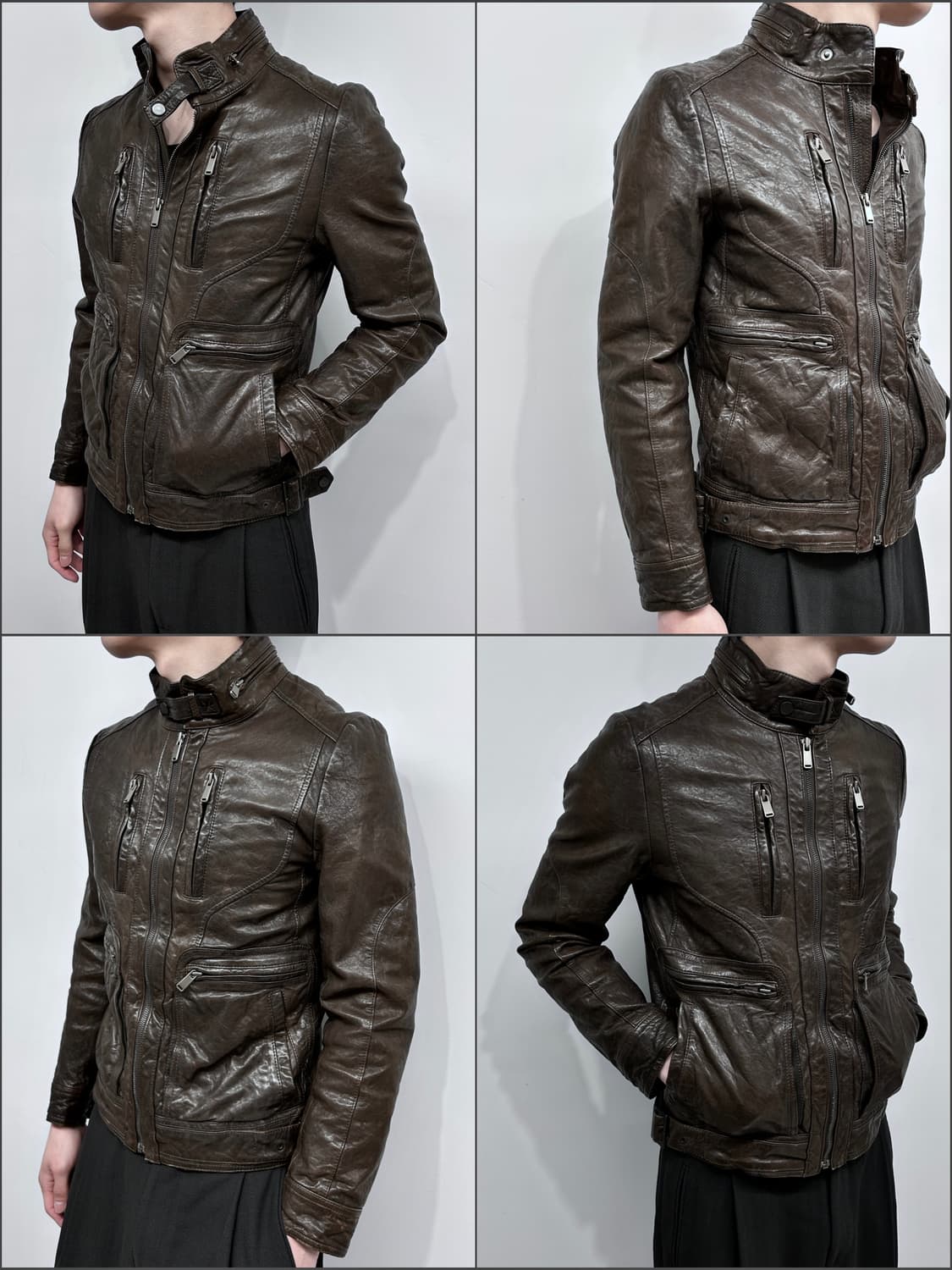 지오지아 램스킨 하이넥 자켓 상품이미지1