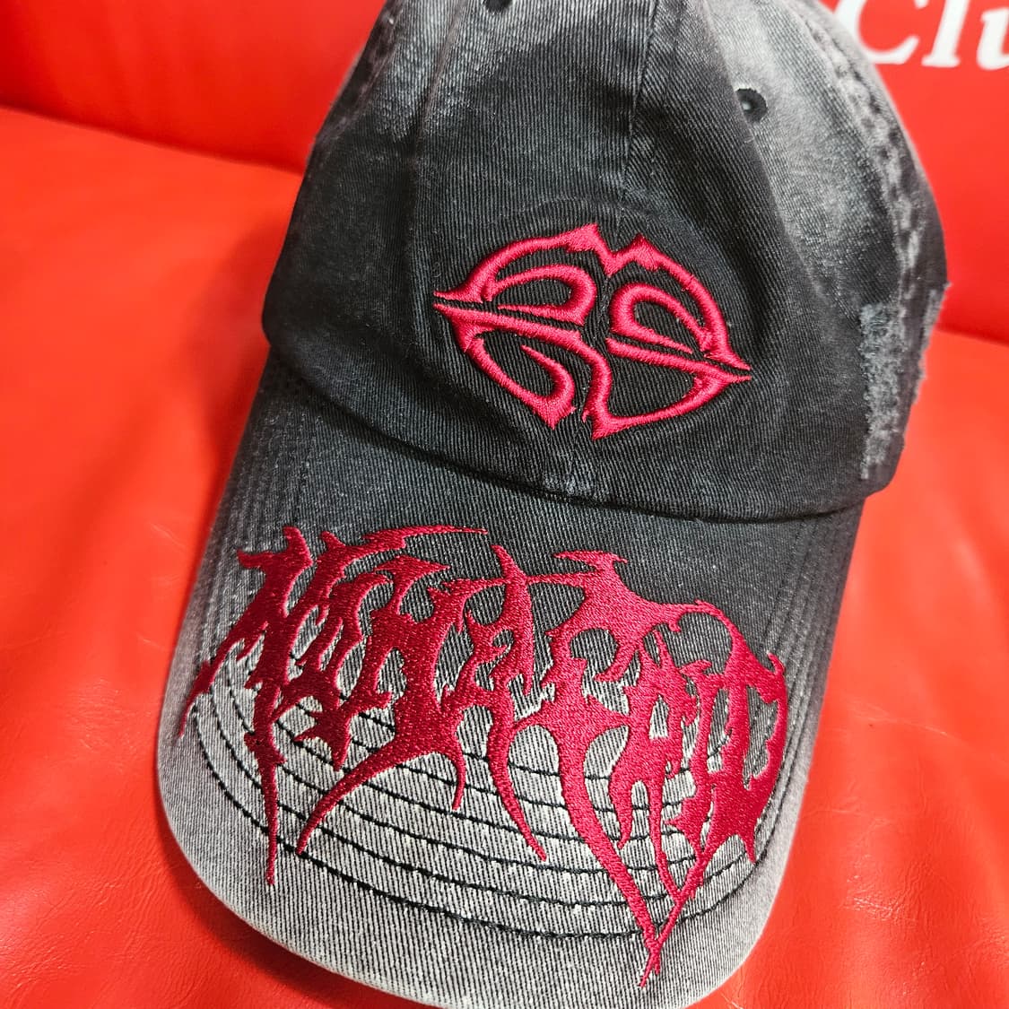 마하그리드 메탈로고 워시드 볼캡 Free 상품이미지2