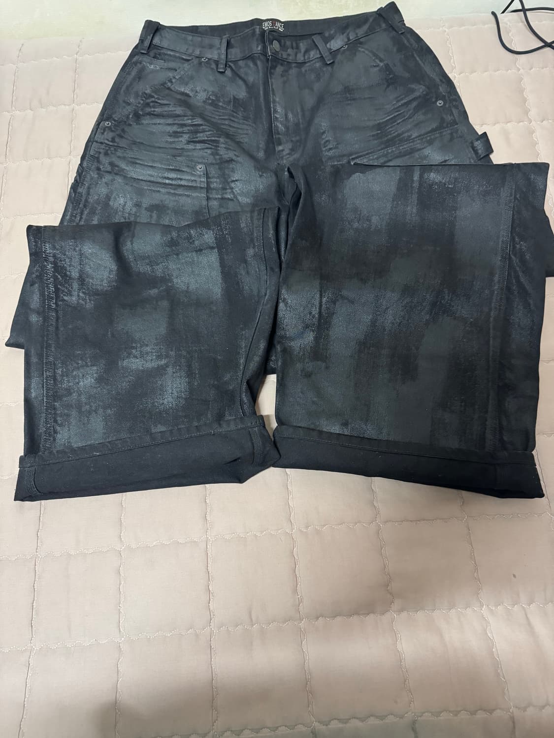 에모스탠스클럽 코티드 와이드 카펜터 배기 3사이즈 상품이미지4