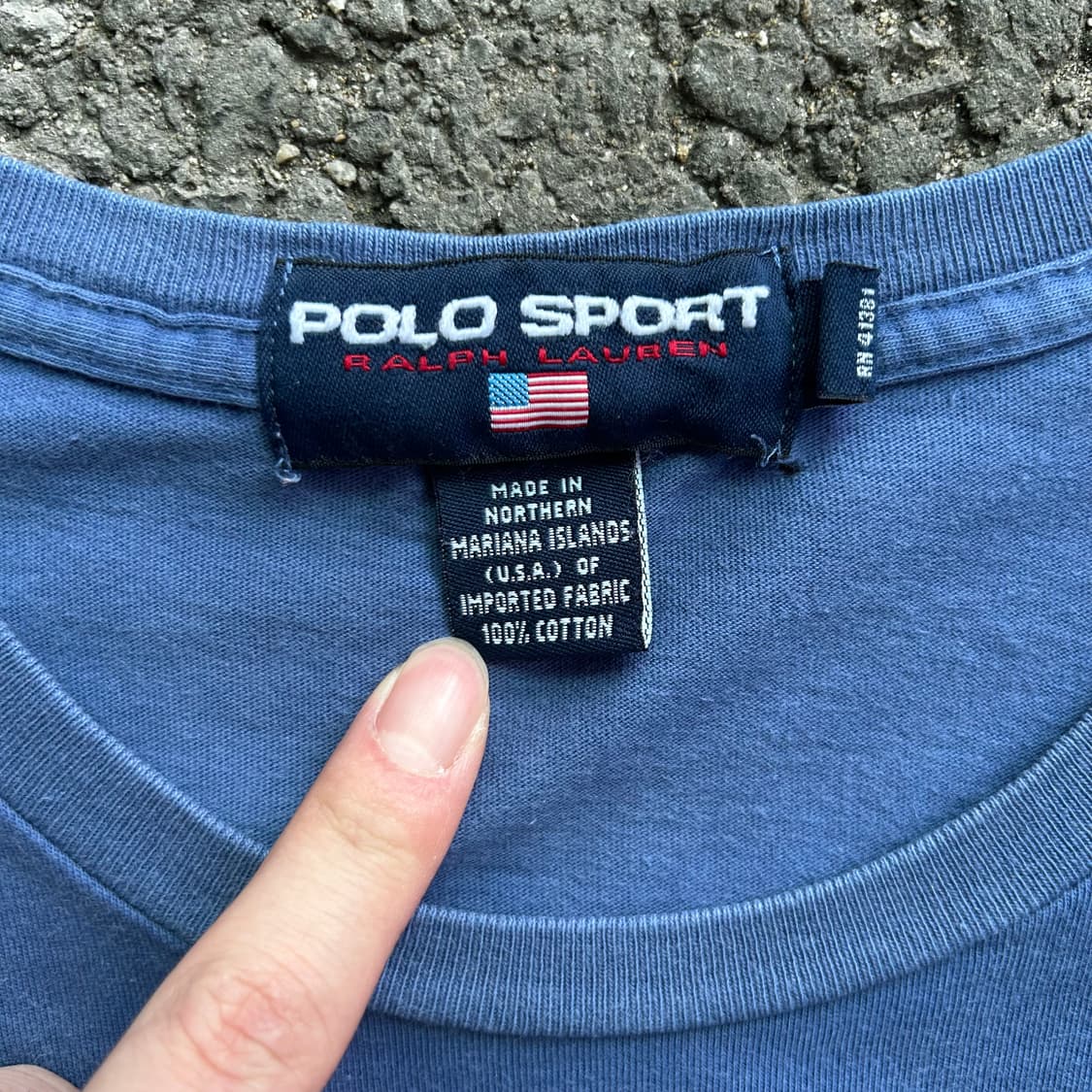 폴로 스포츠 블루 티 XL 상품이미지6