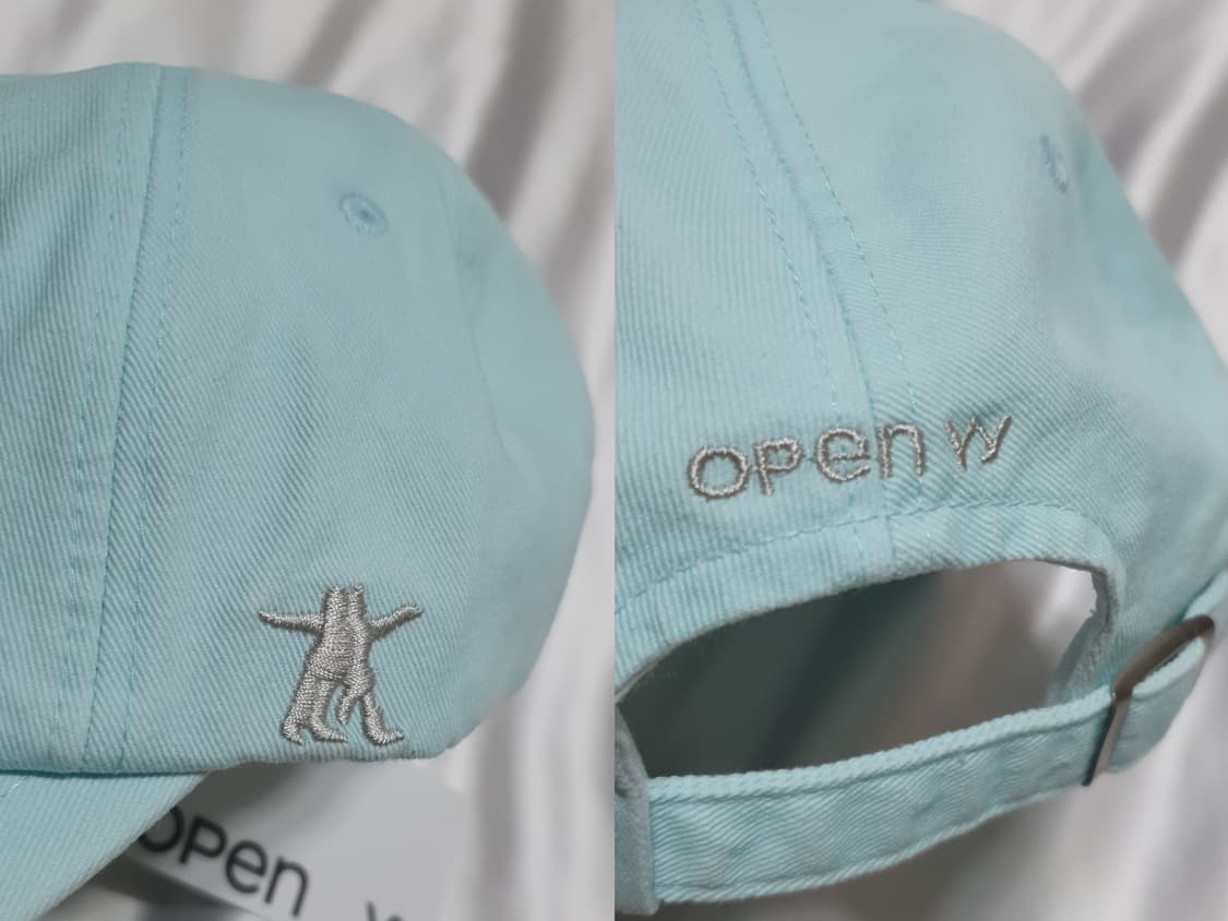 민트블루 그린 오픈와이와이 로고 볼캡 모자 상품이미지7
