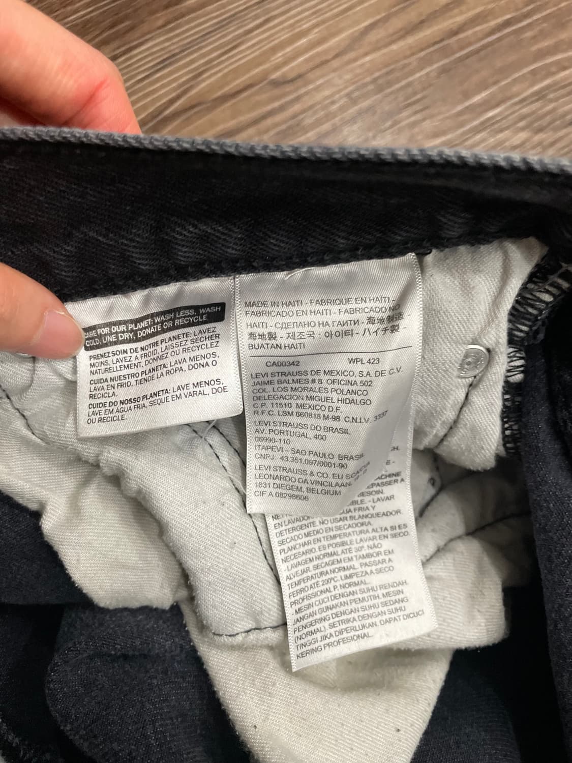 리바이스 501 흑청팬츠 상품이미지7