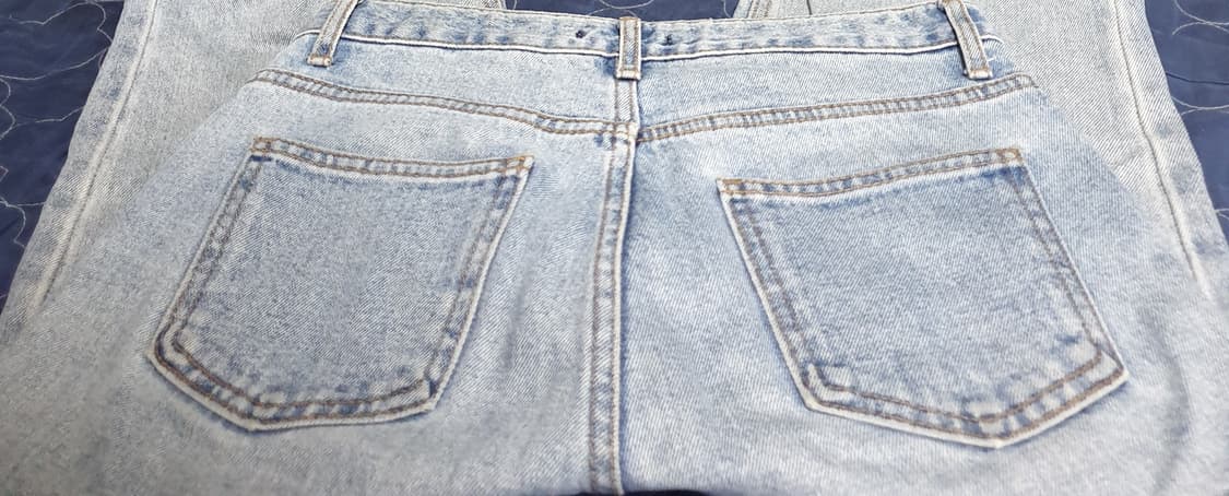 헤이빌리 세미와이드 워싱 데님팬츠 연청 (30) 상품이미지3