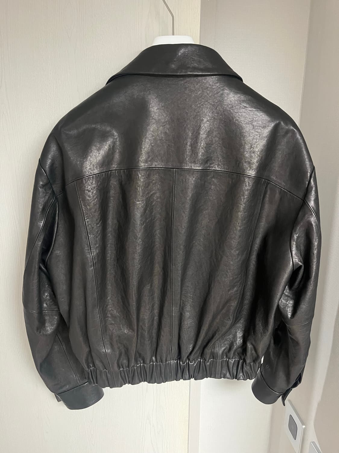 쿠어 램스킨 블루종 블랙 M  상품이미지8