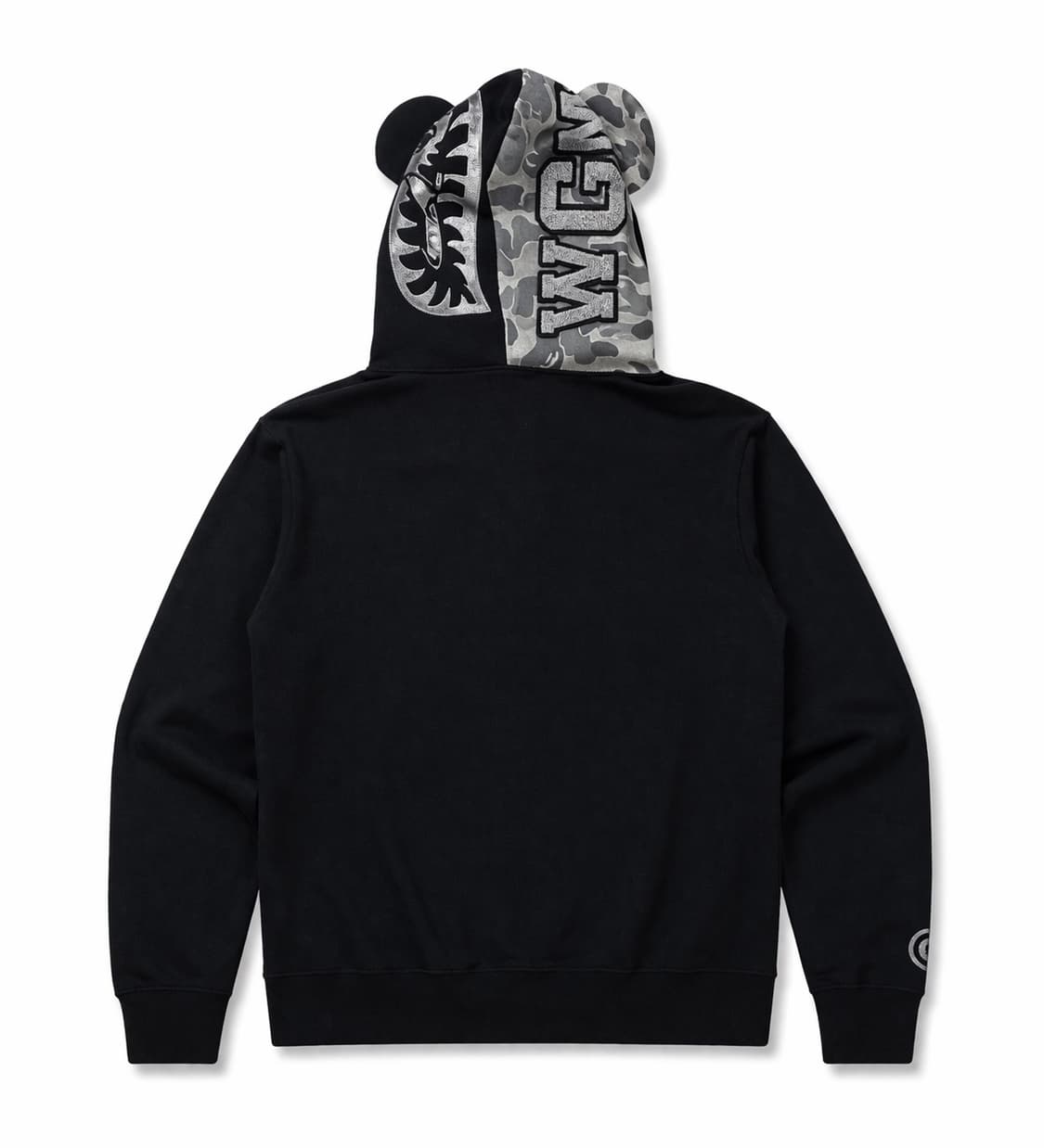 (초희귀) 베이프 메디콤토이 샤크 후드집업 WGM 카모 블랙 상품이미지2