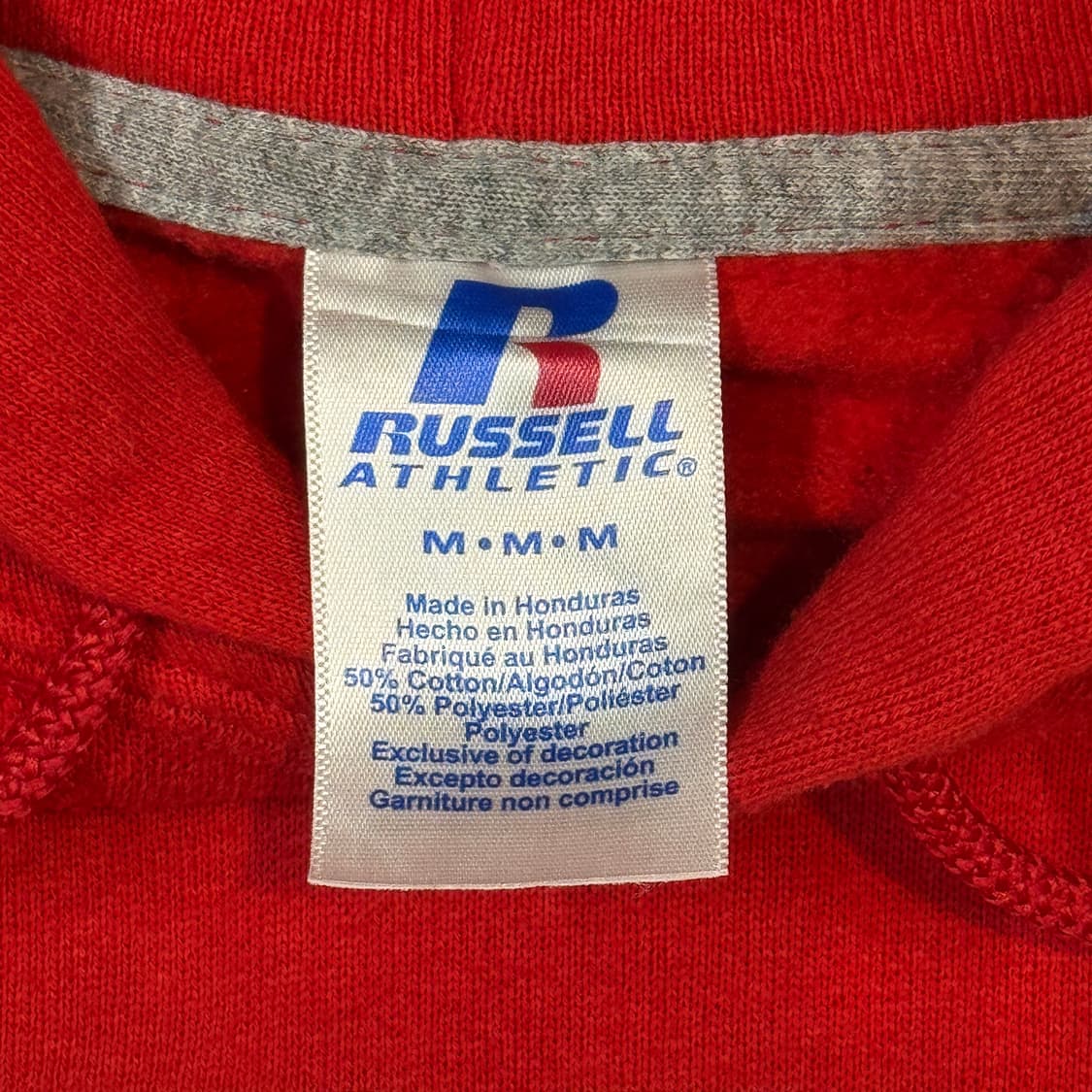 M) 러셀 빈티지 후드티 레드 50/50 상품이미지7