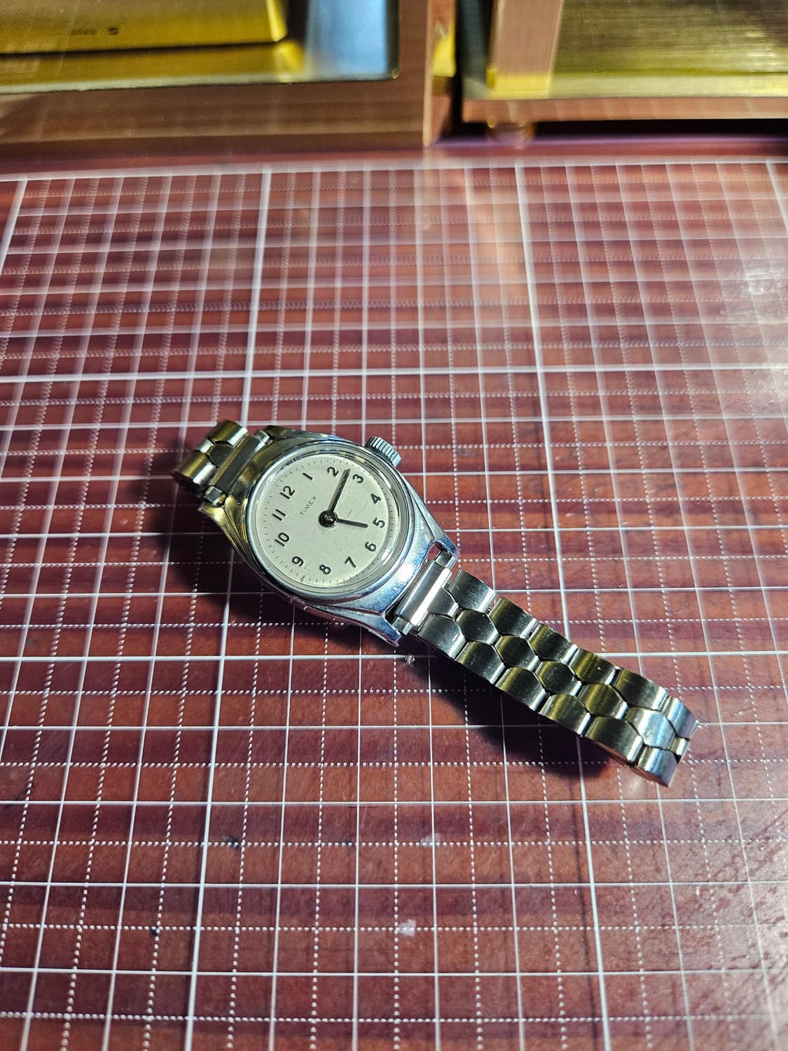 타이맥스 빈티지 핸드와인딩( 수동) 여성 시계 메탈밴드 상품이미지5