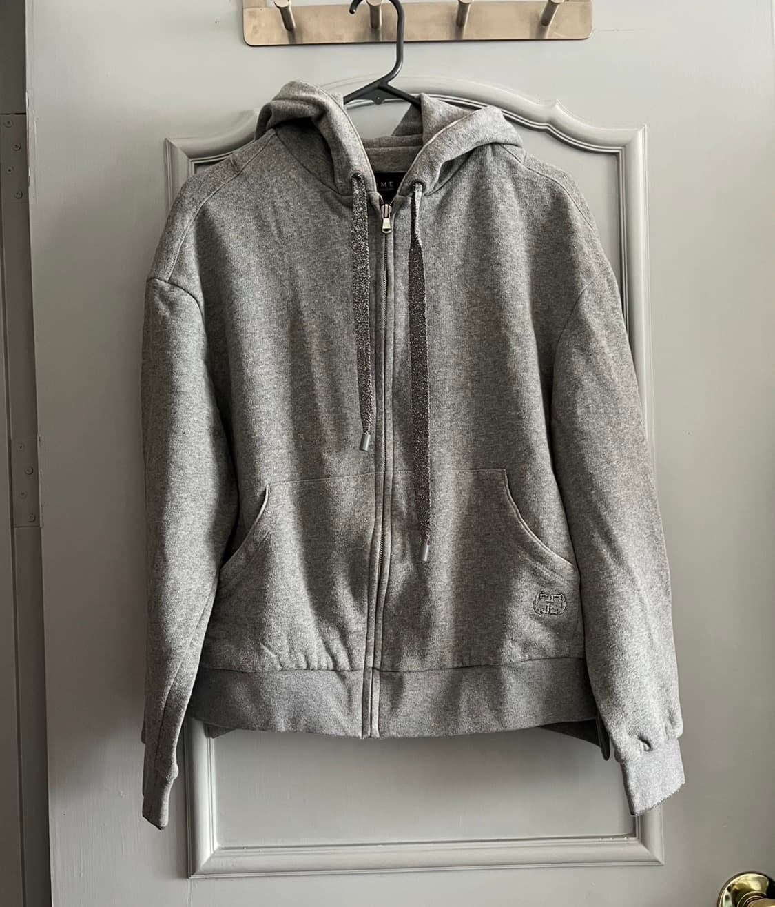 타임 래터링 글리터 후드 집업 88-98-165 사이즈 상품이미지1