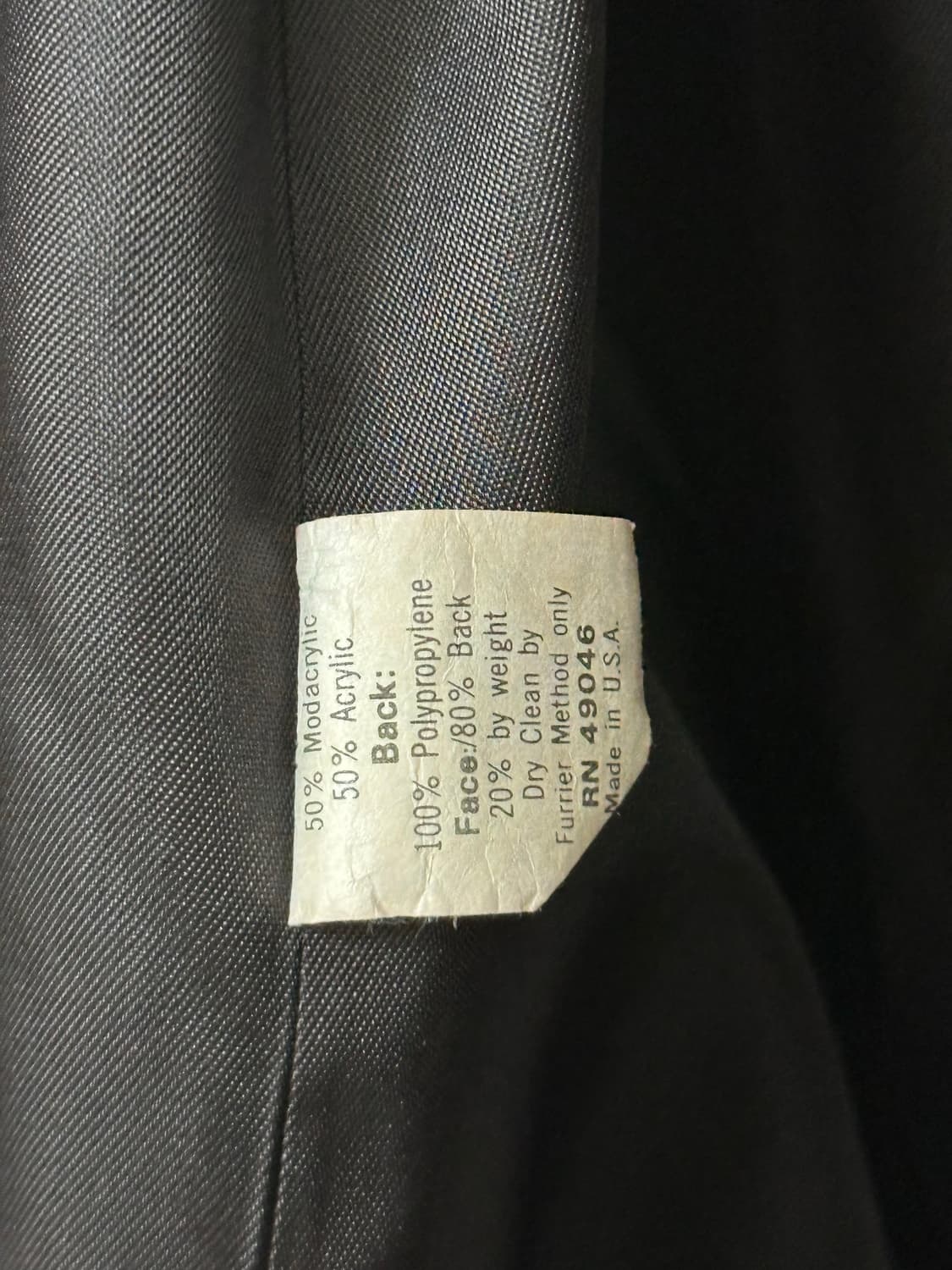 미국 빈티지샵 블랙 퍼자켓 상품이미지3