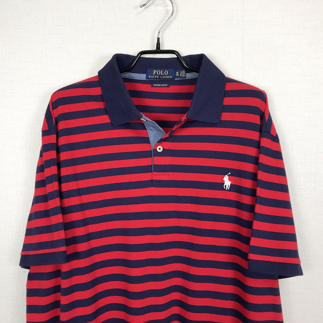 폴로 랄프로렌 POLO 스트라이프 반팔 카라티 남성XL (110) 상품이미지3