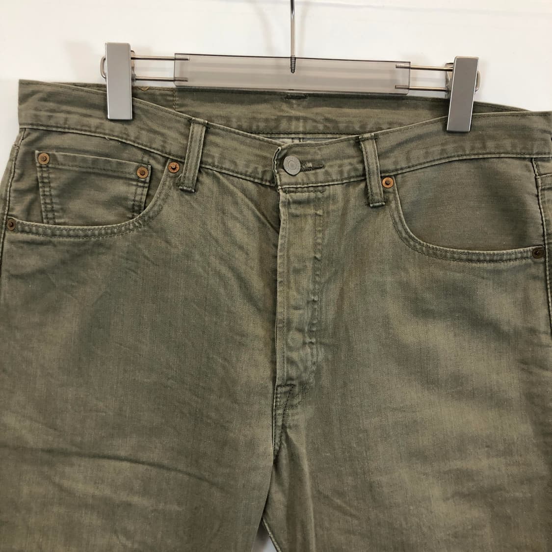 리바이스 501 연카키 가먼트 데님진 34 인치 상품이미지2