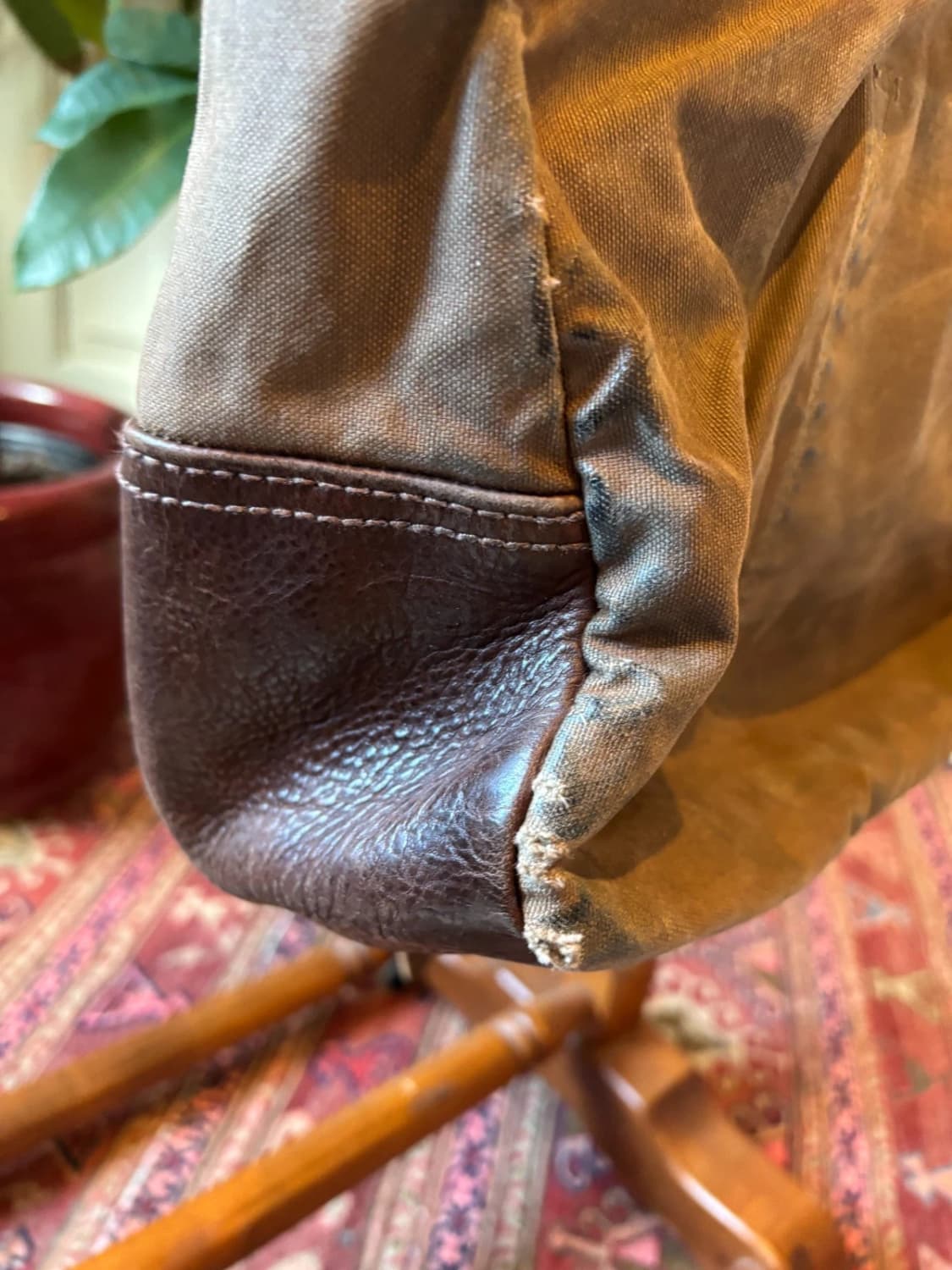 RRL 캔버스 레더 숄더 메신저 백 브라운 상품이미지6