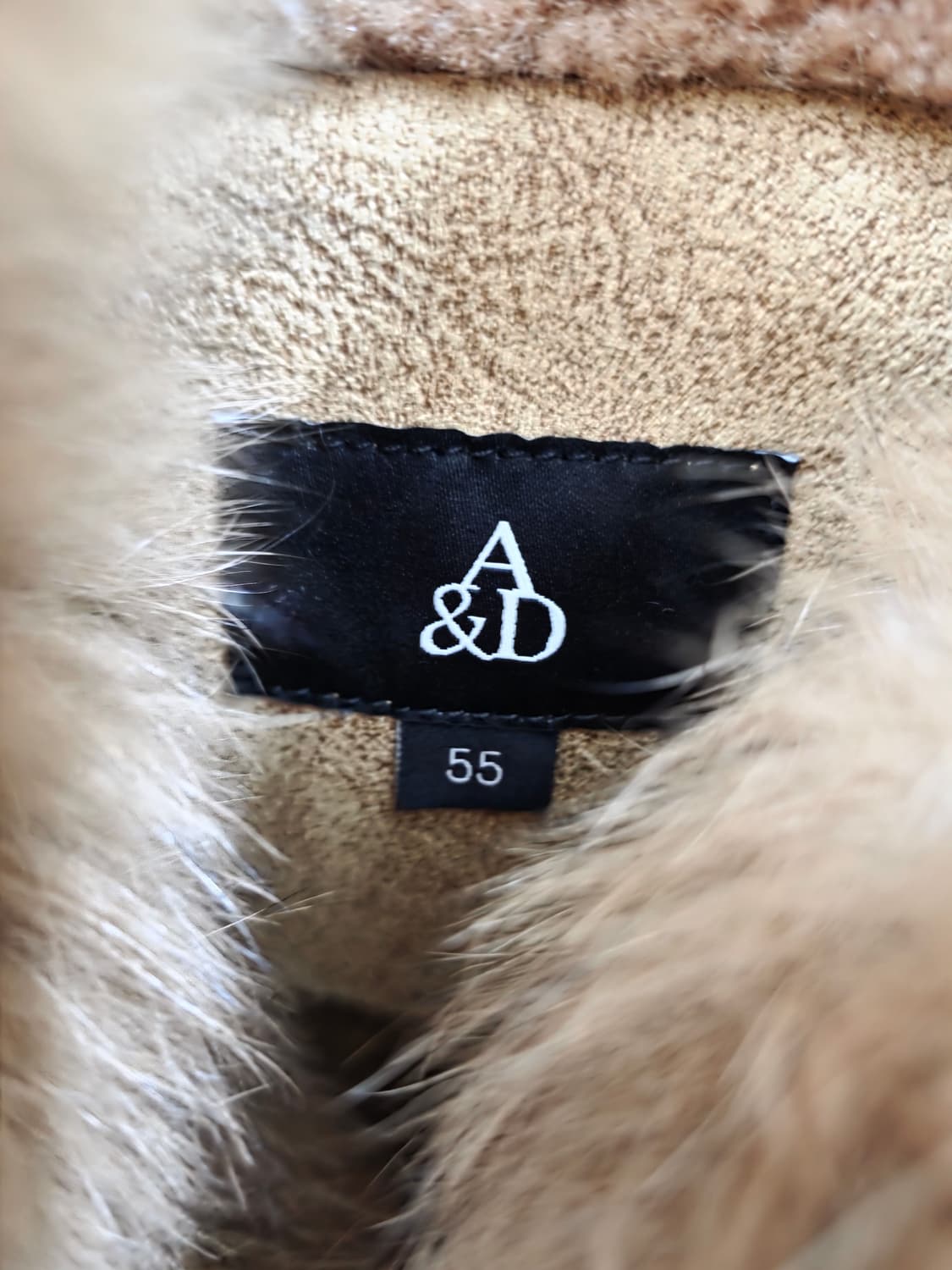 A&D 여성 폭스퍼 양모 롱 코트 상품이미지3