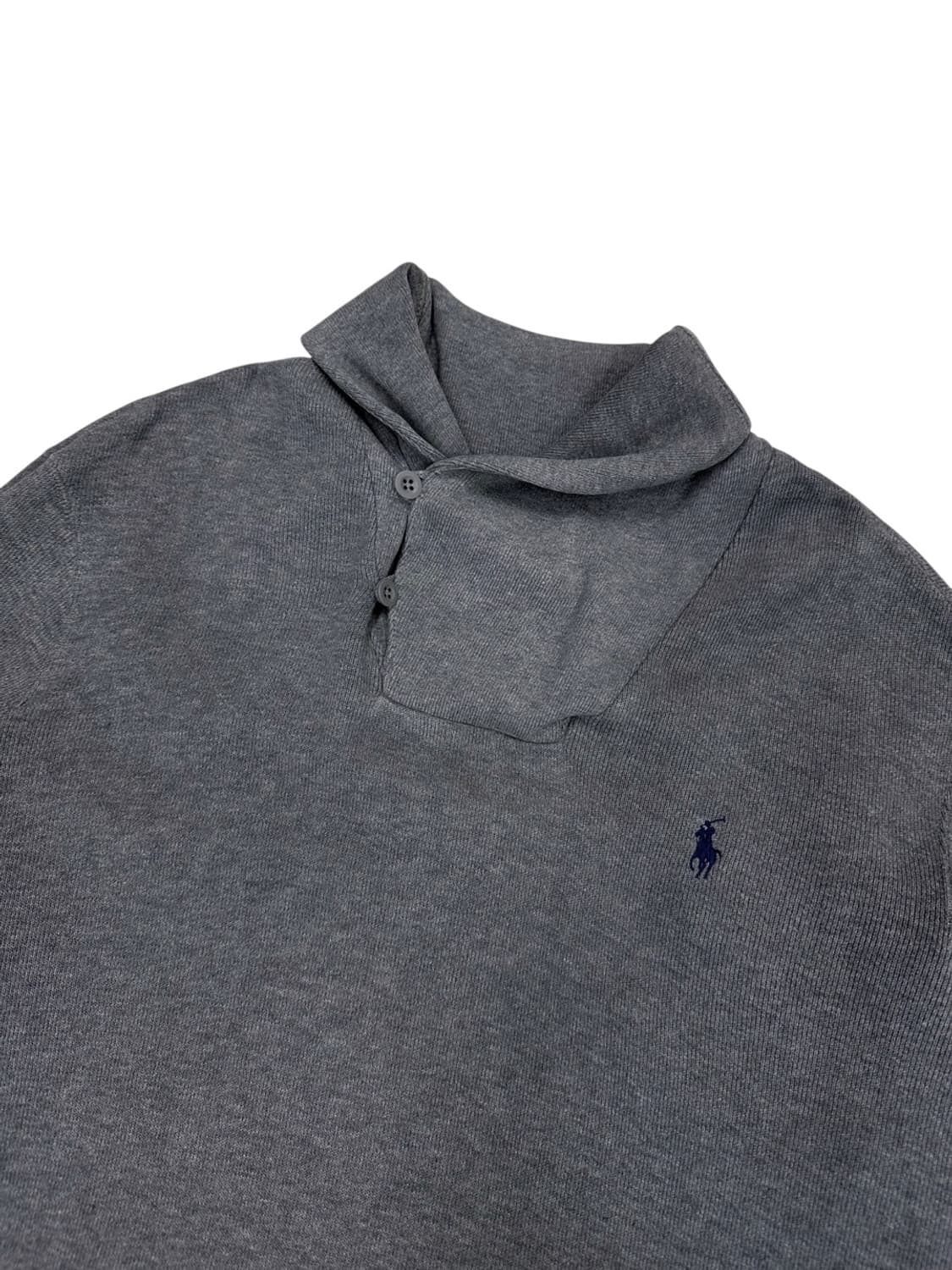 폴로 숄카라 니트 그레이 (XL)  상품이미지2