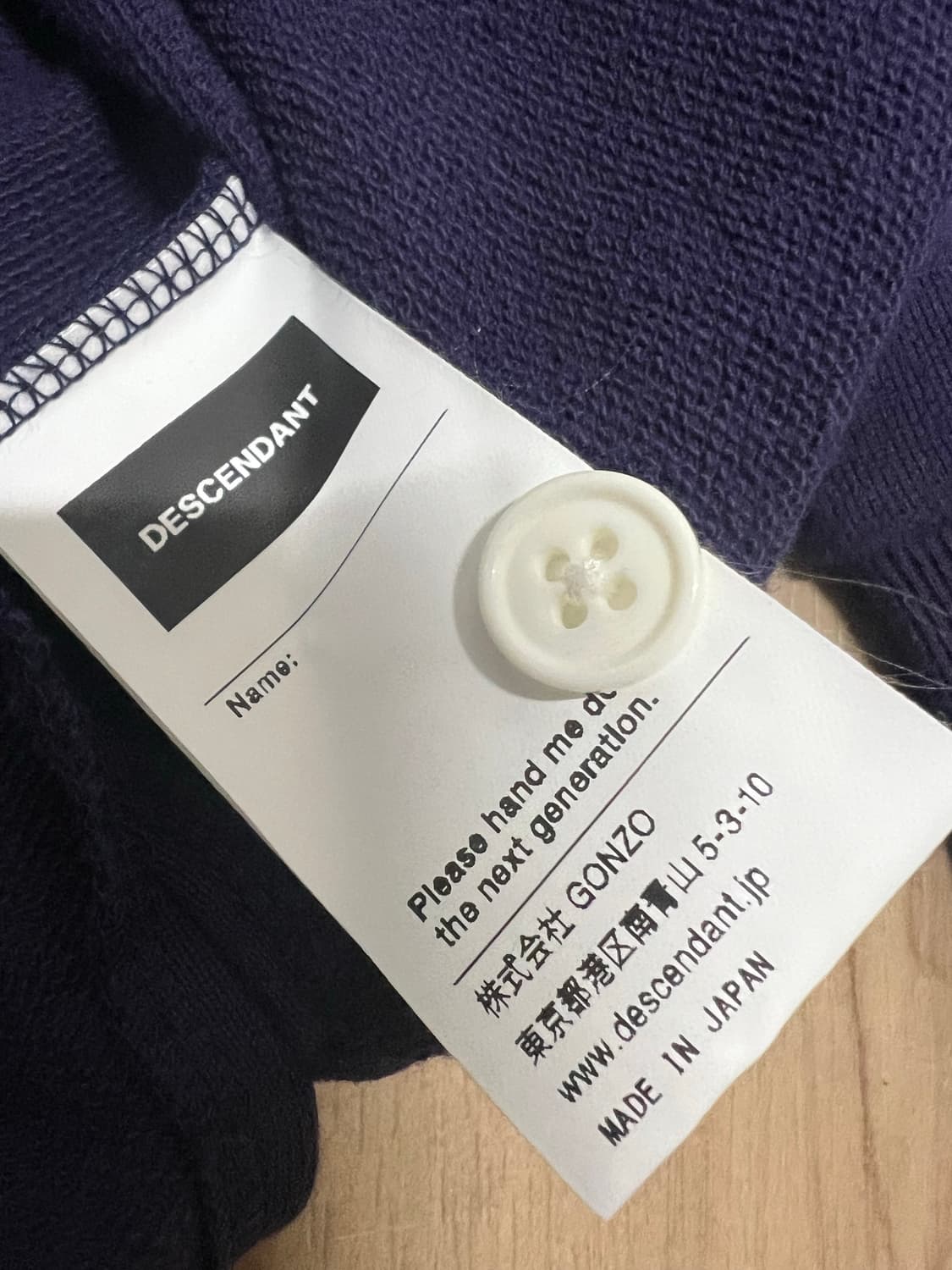 Descendant 디센던트 재팬 Collar 롱슬리브 / 3 상품이미지6