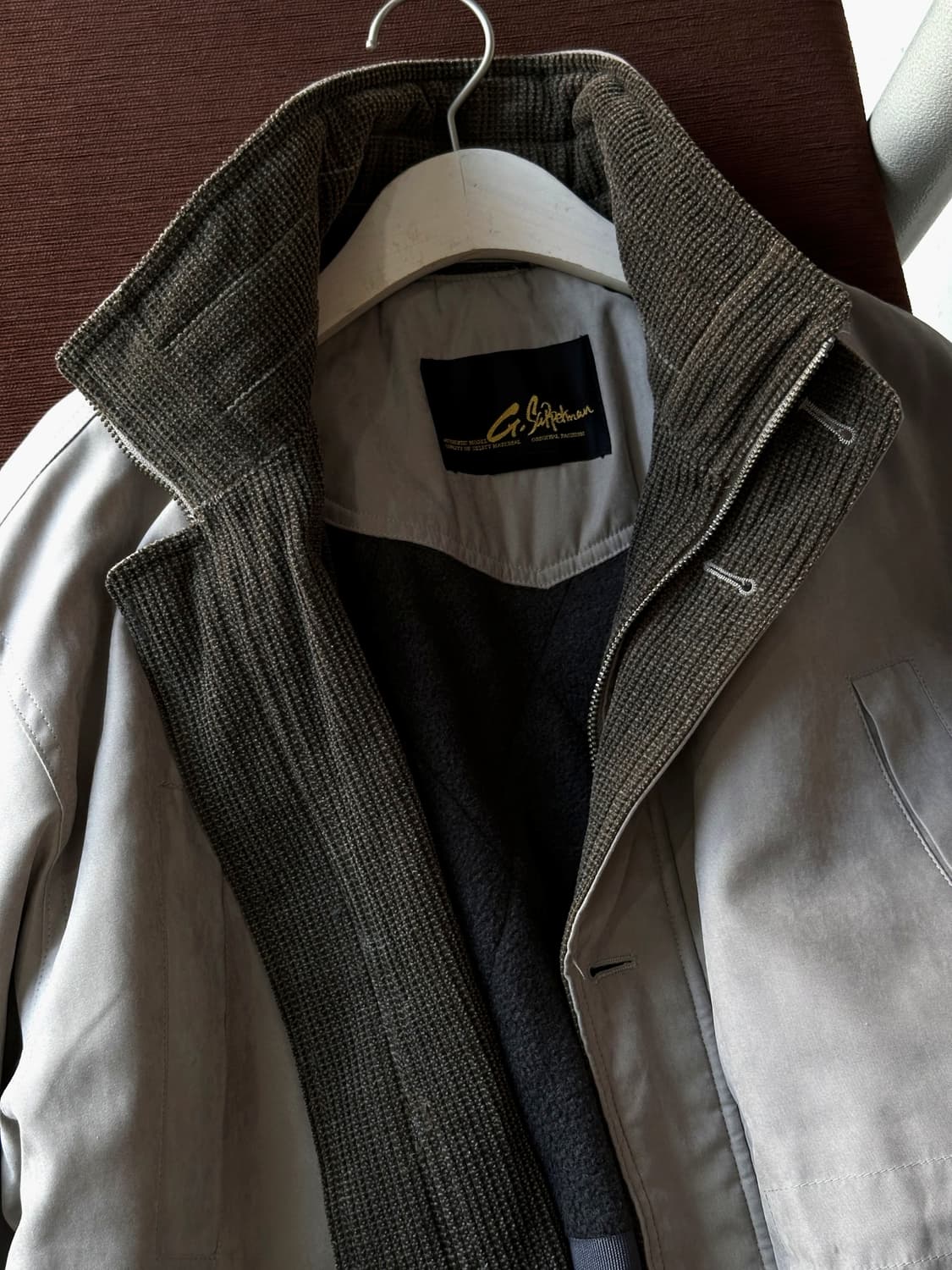 Stand collar padded mil mid coat 상품이미지3