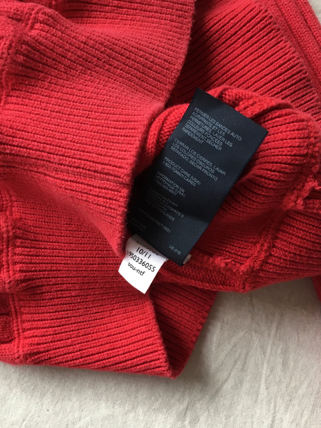 타미힐피거 스몰로고 니트카라집업 상품이미지7