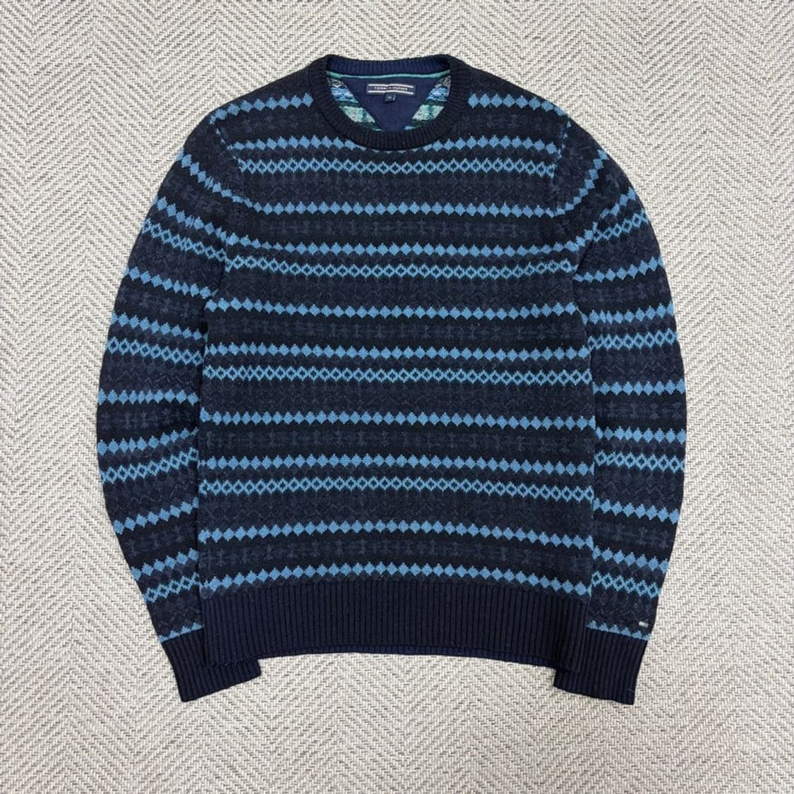 타미힐피거 울블렌드 패턴 니트 v2078 상품이미지1