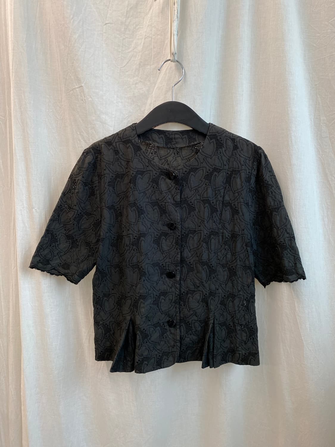 블랙 반팔 자켓(M) 상품이미지2