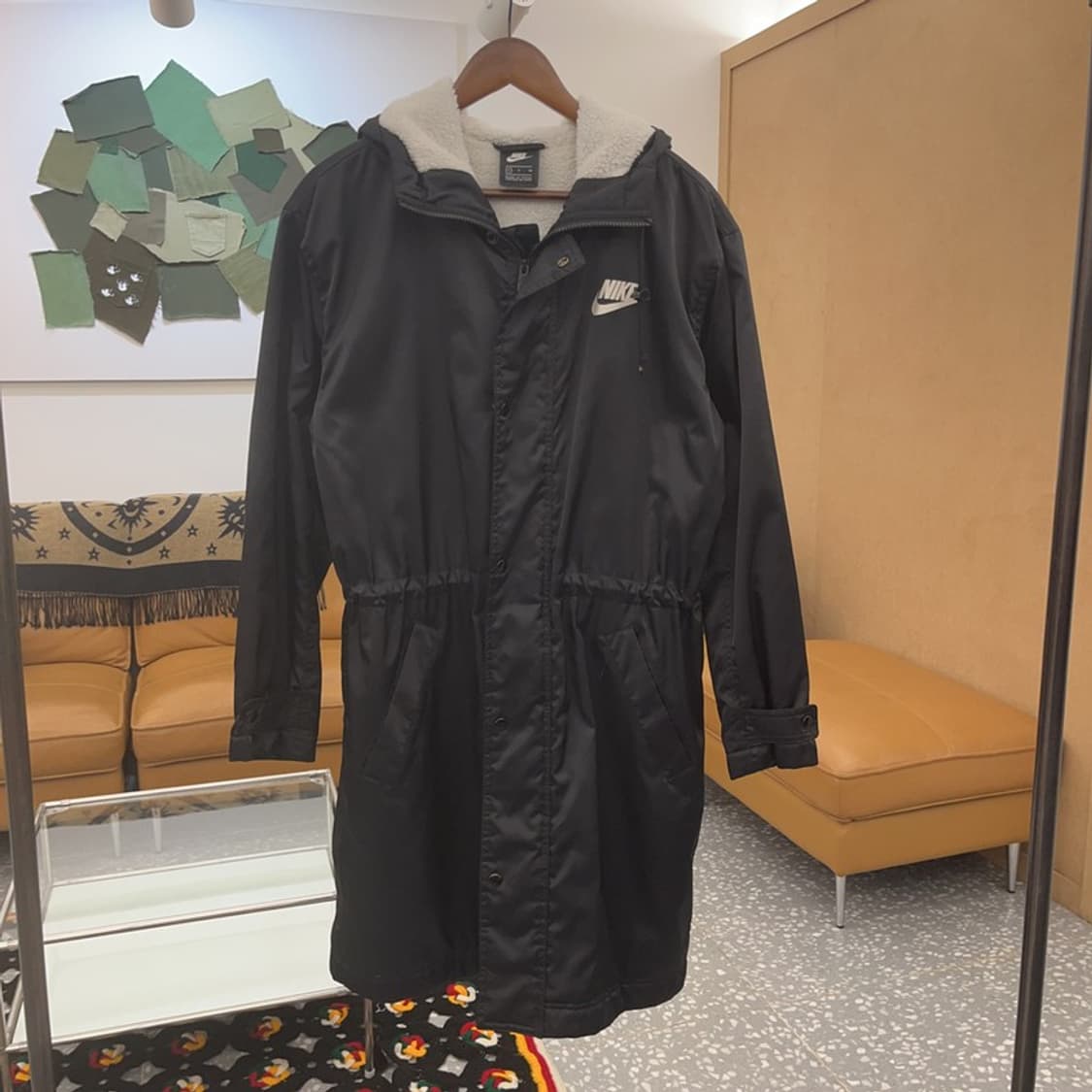 나이키 올드스쿨 스트링 슬림핏 양털 패딩 S C06850 상품이미지3