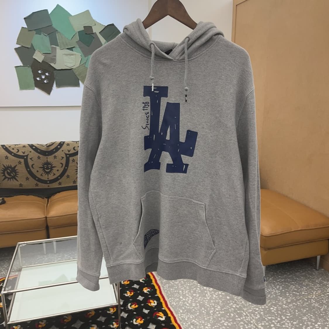 뉴에라 LA다저스 올드스쿨 빅로고 후드티 XL C07943 상품이미지3