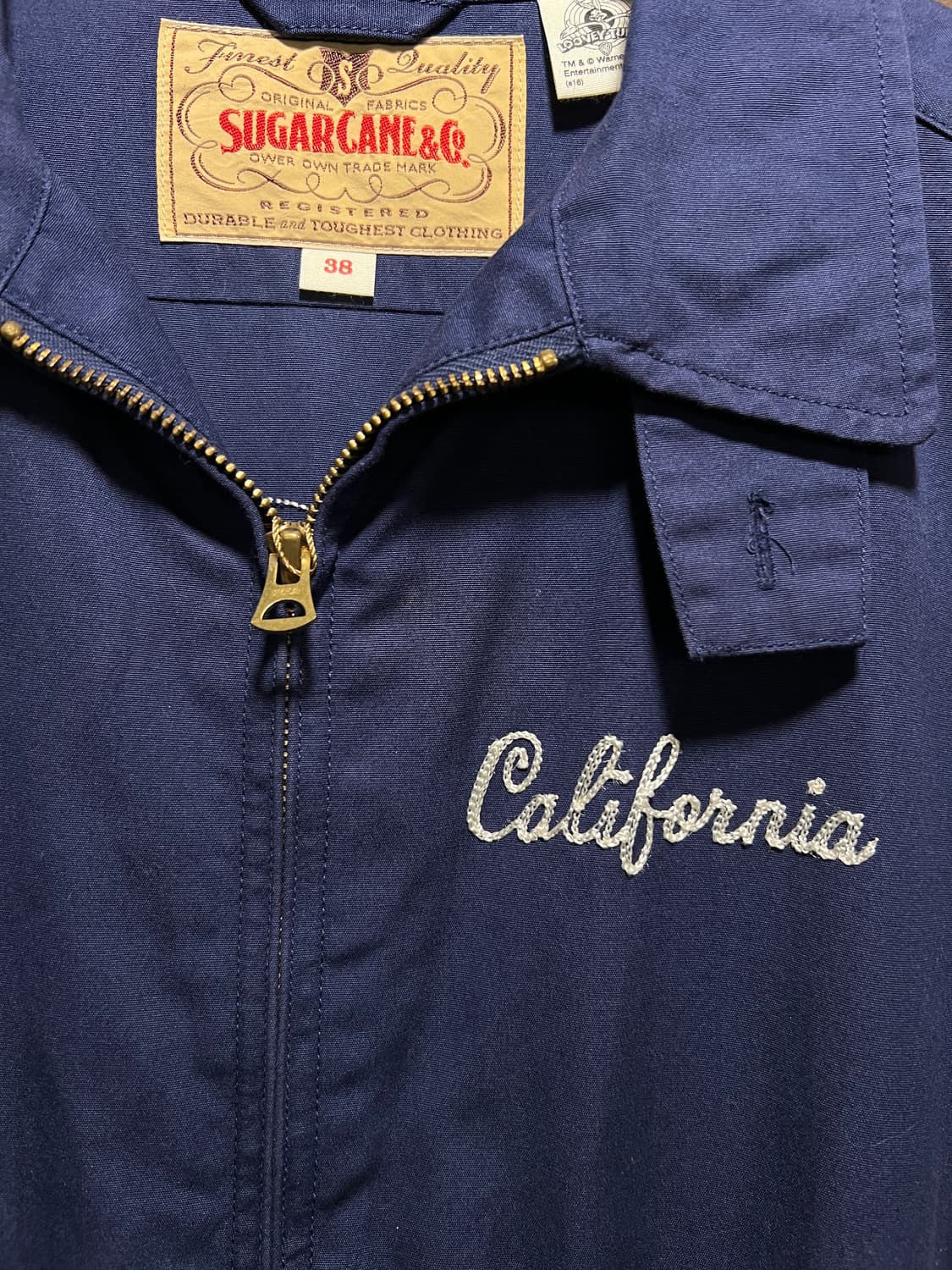 [M]슈가케인 루니툰 로드러너 그래픽 네이비 드리즐러 자켓 상품이미지4