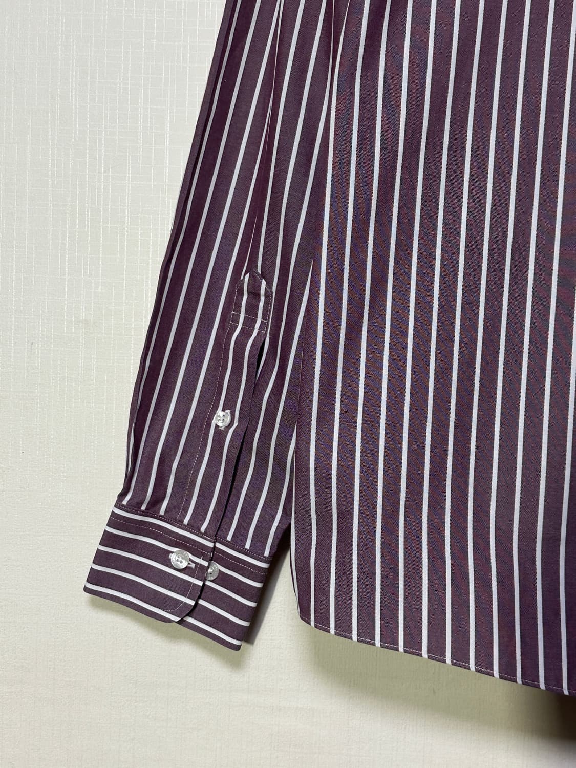 새상품급)브룩스브라더스 수피마코튼 스트라이프 셔츠M/100/리젠트핏 상품이미지4