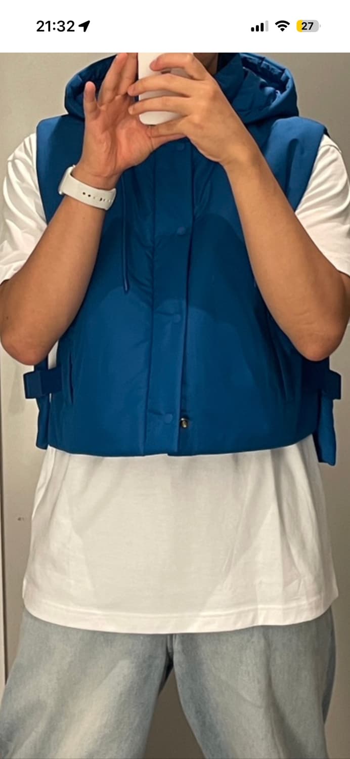 코스 후드 조끼 패딩 M/L 상품이미지4