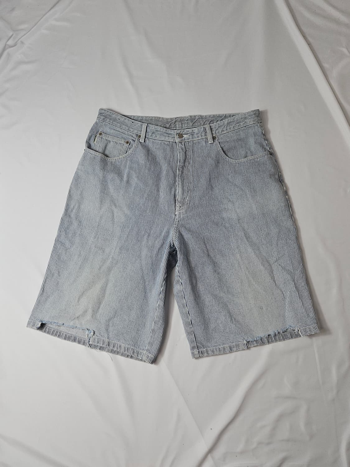 90s 쉐인진 스트라이프 버뮤다 쇼츠 숏팬츠 반바지 34 상품이미지1
