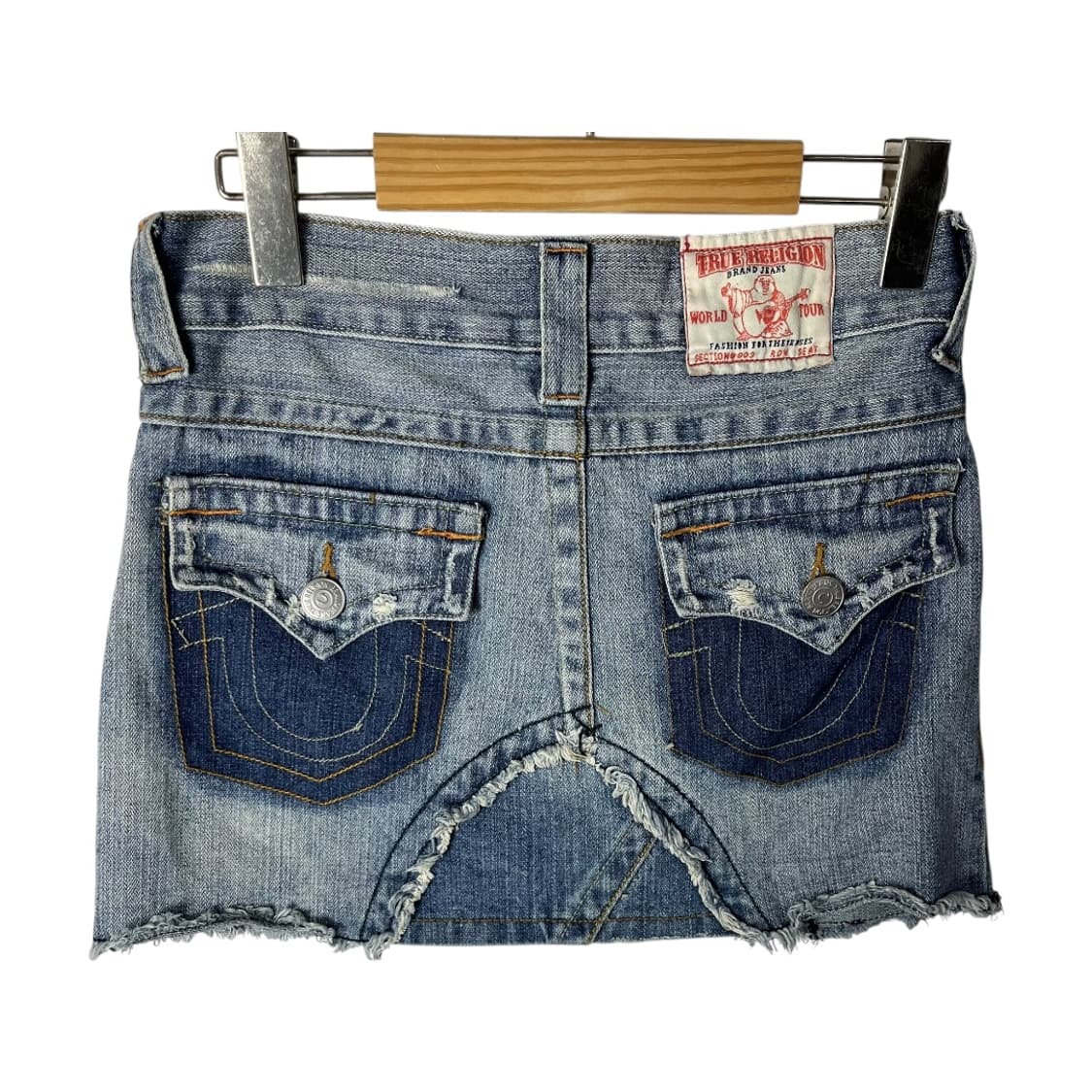 [True Religion] 트루릴리전 데님 미니스커트 상품이미지1