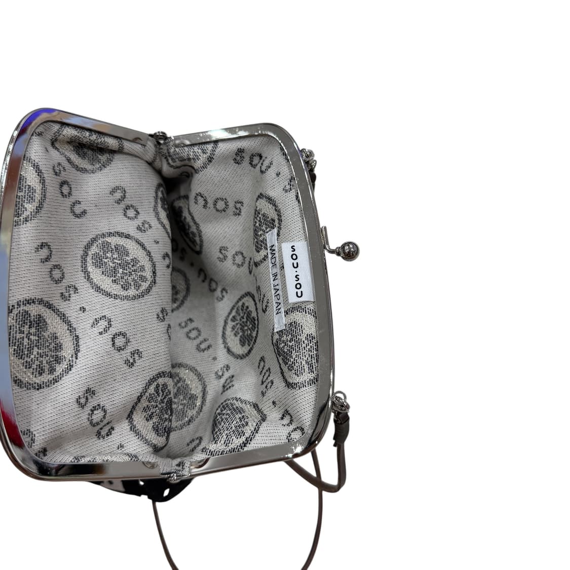 소우소우 캔버스 소프트 가마구치 크로스백 가방 블랙 상품이미지3