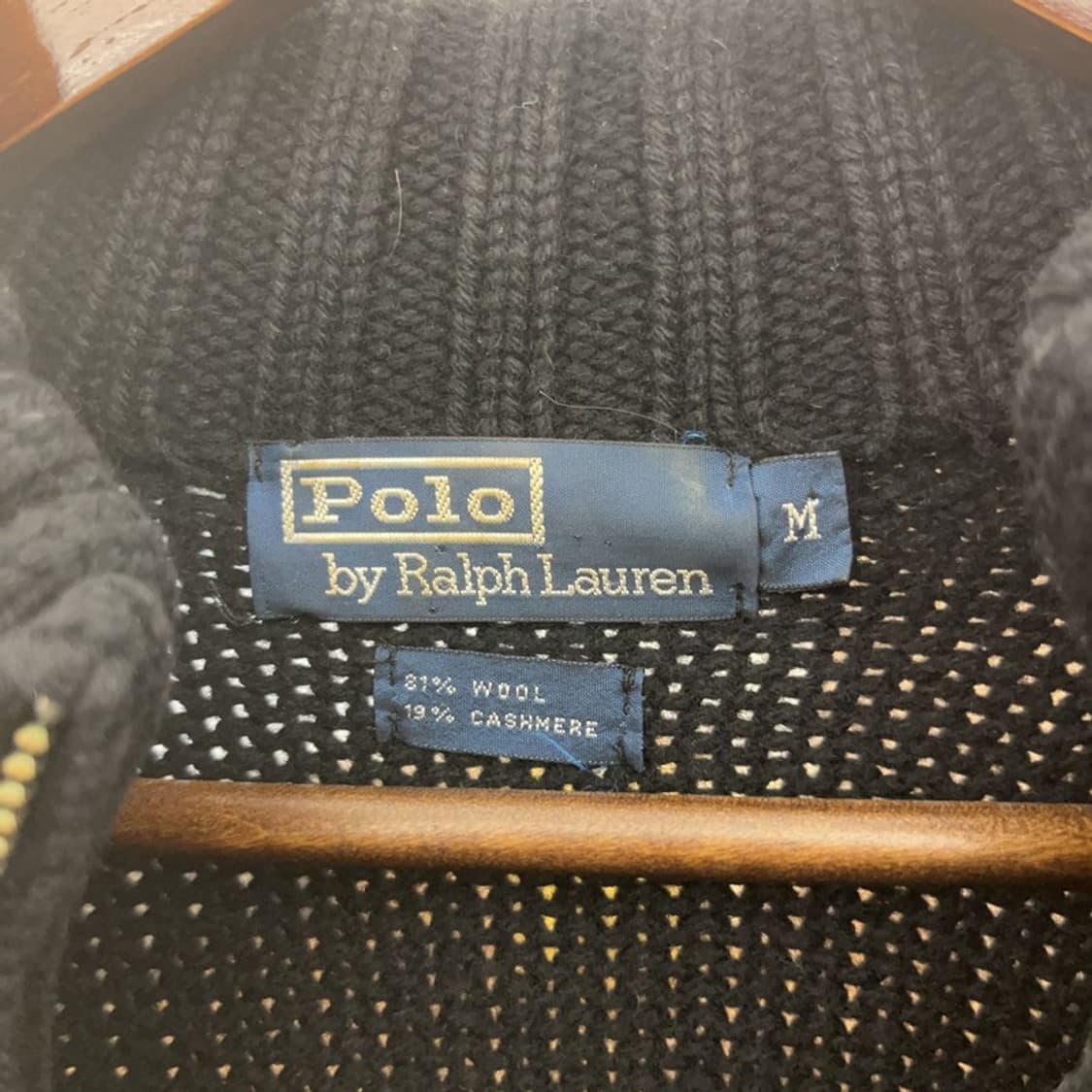 폴로 랄프로렌 빈티지 모던 시크 캐주얼 니트 집업 가디건 M C09615 상품이미지5