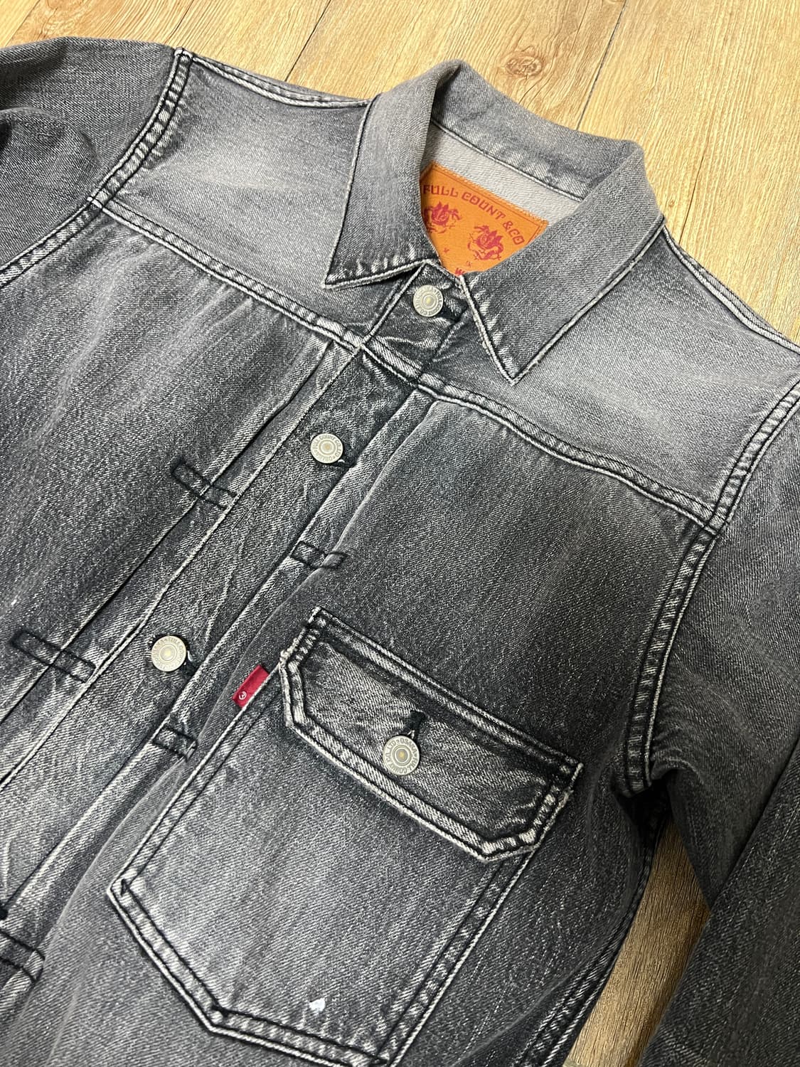 택포35) 풀카운트 다트포드 2107 1세대 블랙 데님자켓 38 bkwh 상품이미지2