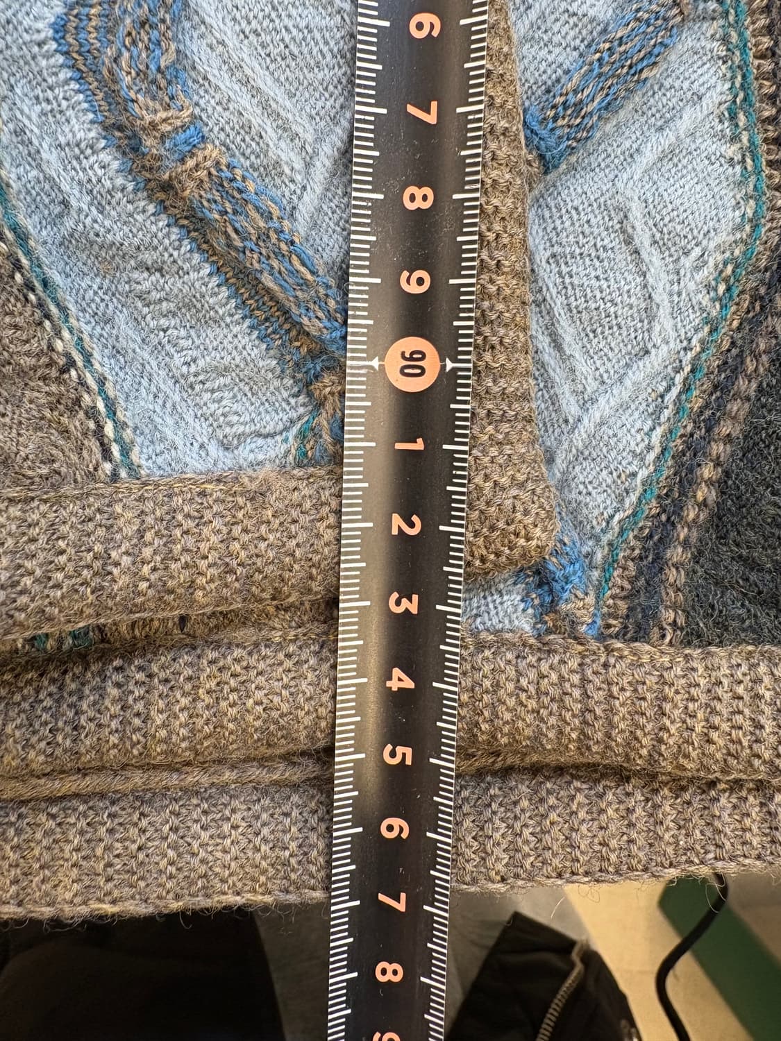 쿠지 오스트레일리아 울 패턴 코트 상품이미지7