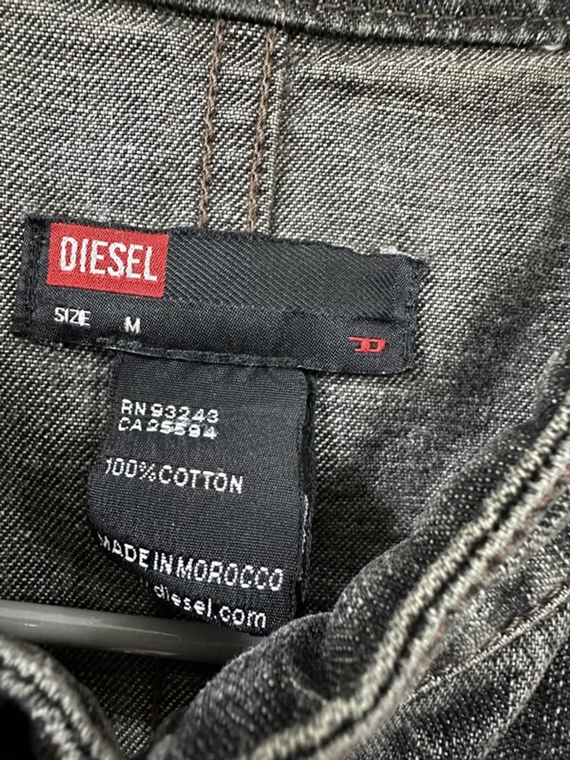 [M] DIESEL 디젤 논카라 빈티지 데님집업자켓 상품이미지4