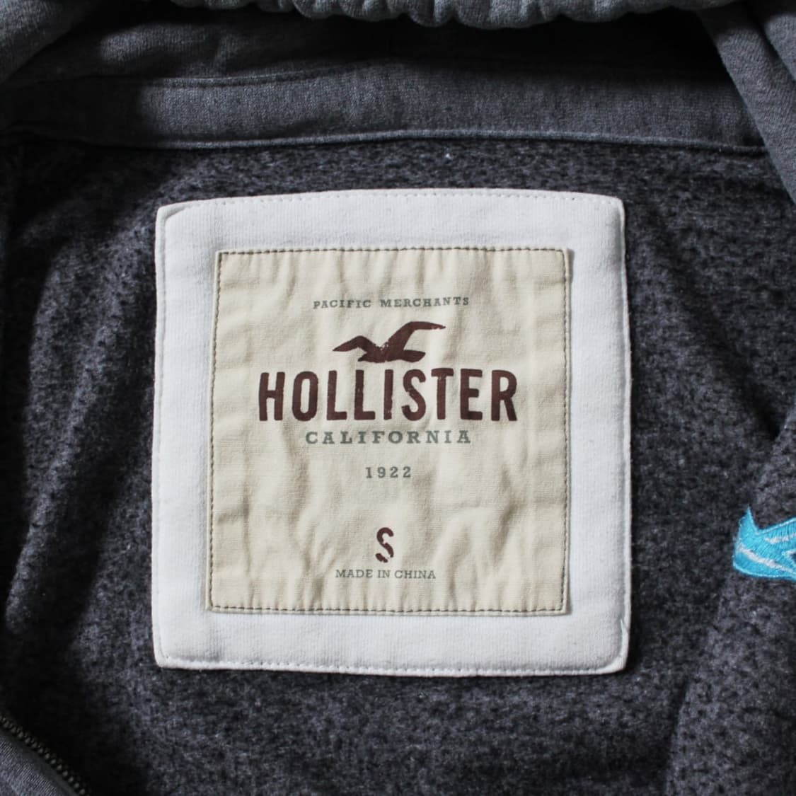 Hollister 홀리스터 그레이 기모 후드집업 상품이미지5