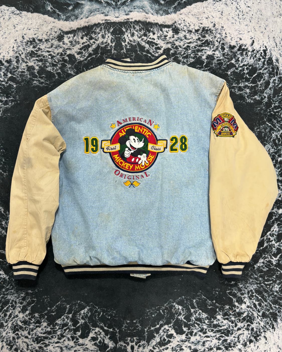 80s 올드스쿨 디즈니 데님 스타디움 바시티 jk 상품이미지1