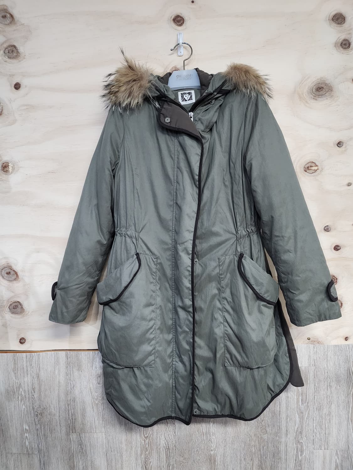 119) 앤클라인 후드 사라피 패딩 상품이미지1