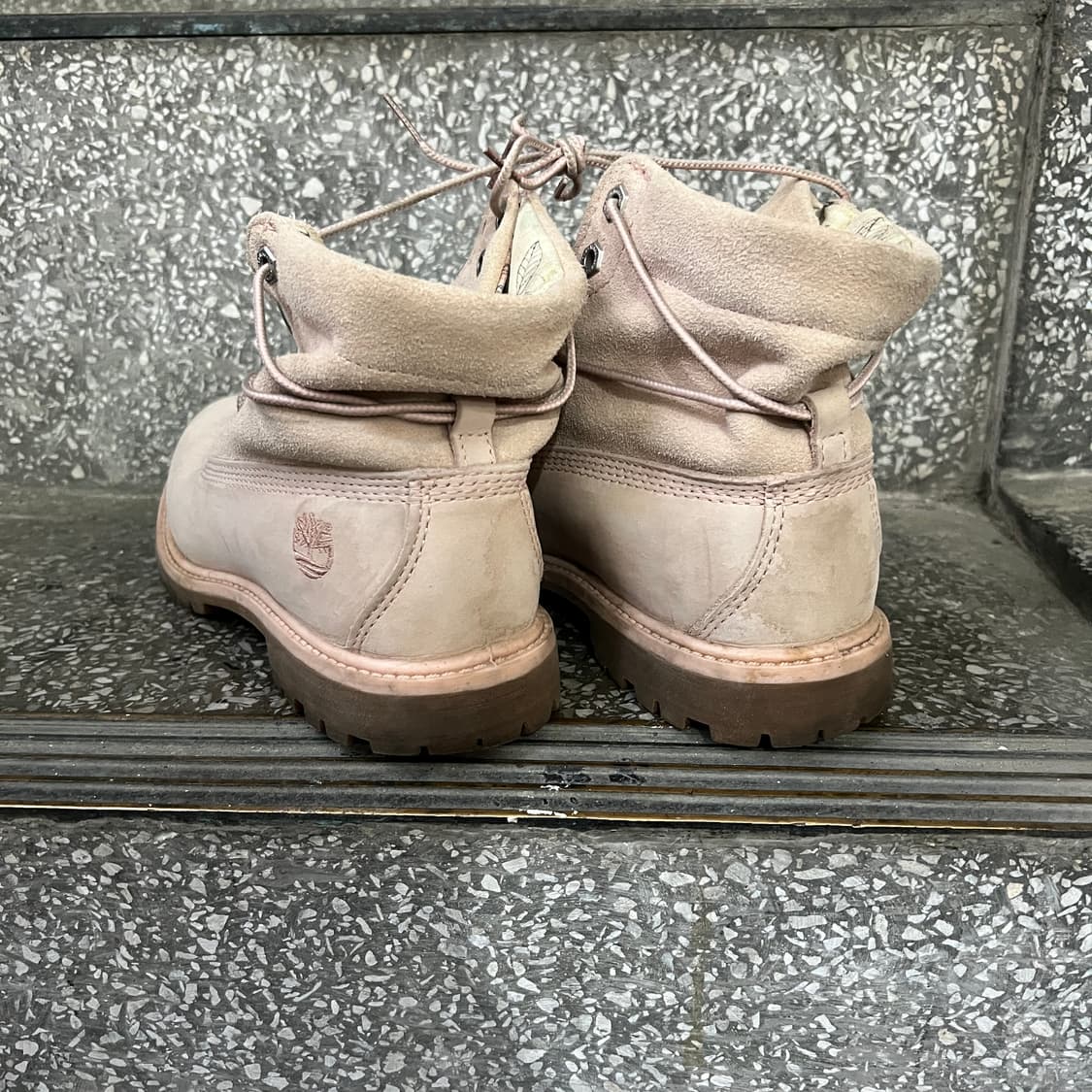 팀버랜드 롤탑 베이지 핑크 부츠 상품이미지3