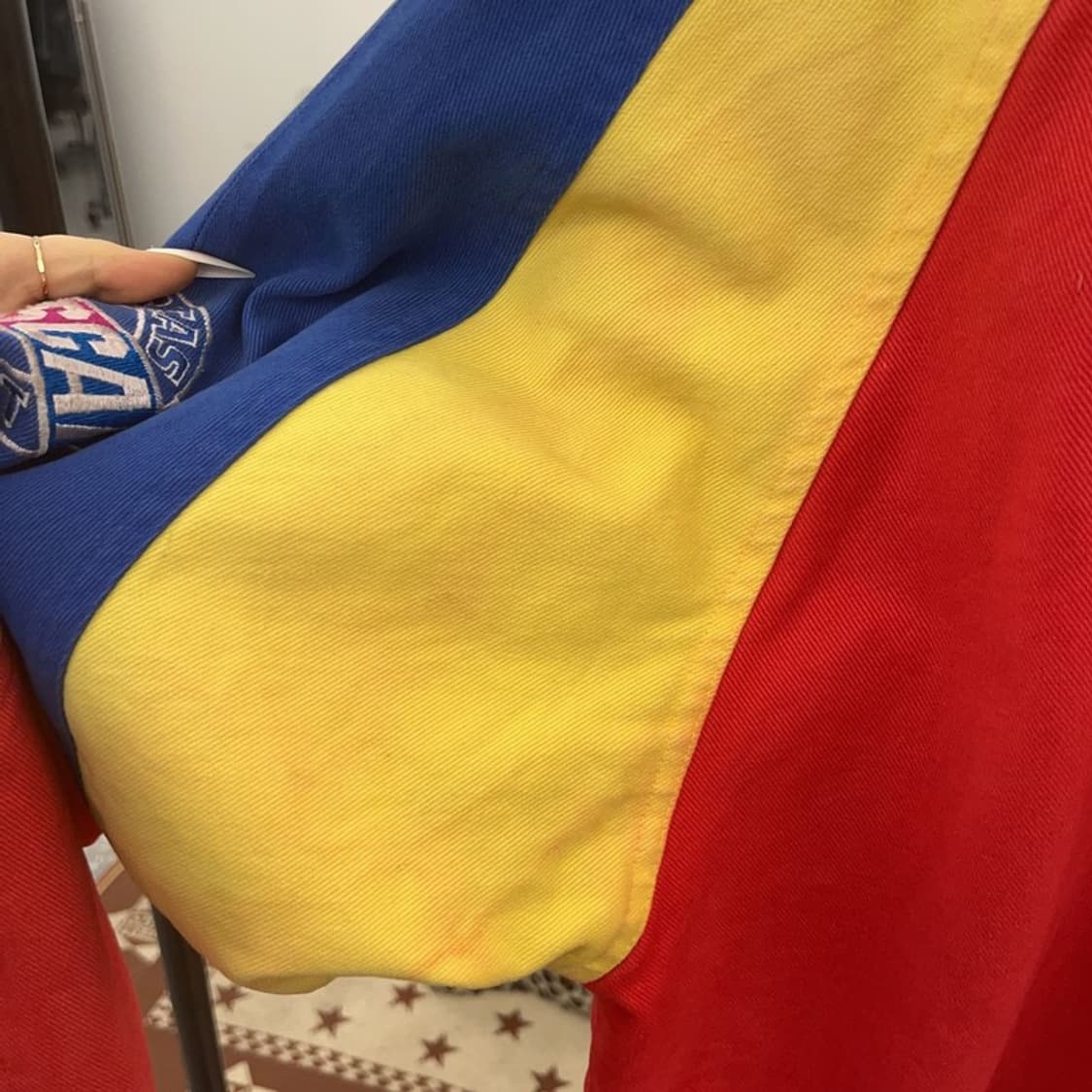 빈티지 희귀 스트릿 펑크 키치 스키틀즈 레이싱 자켓 L C09376 상품이미지7